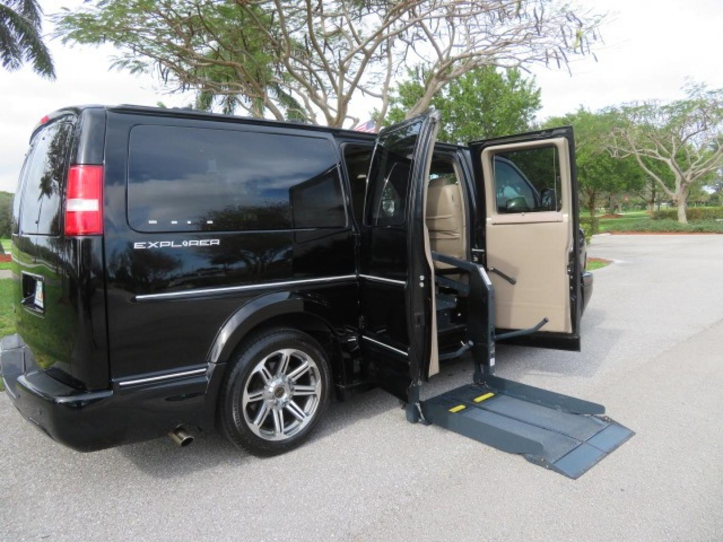 2017 Black /Tan and Brown 2 Tone Chevrolet Express (1GCWGAFG8H1) , located at 4301 Oak Circle #19, Boca Raton, FL, 33431, (954) 561-2499, 26.388861, -80.084038 - You are looking at a Gorgeous 2017 Chevy Express 2500 Explorer Handicap Wheelchair Conversion Van Fully Loaded With: 96K Original Miles, Power Side Entry Doors, VMI Side Entry Wheelchair Lift, 6 Way B and D Transfer Seat, Two Tone Leather Interior, Heated Front Seats, Front Sunroof, Rear Power Foldi - Photo#48